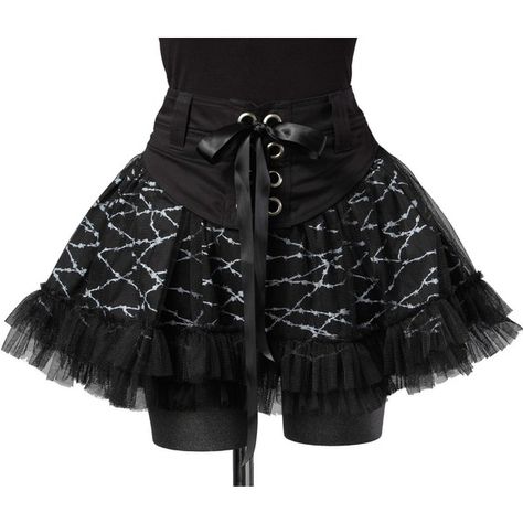 Hell Bunny Barbed Wire Mini Skirt Black Size 8-14 ❤ liked on Polyvore featuring skirts, mini skirts, bottoms, saia, black skirt, short black skirt, short black mini skirt, short skirts and short mini skirts Scene Skirt, Emo Skirt, Scene Clothing, Goth Skirts, Emo Clothing, Corset Black, Short Black Skirt, Kei Fashion, Punk Clothing