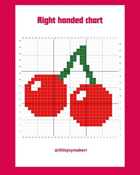 Free tapestry crochet pattern ! Make this cute cherry mini crochet tapestry. Would look cute on your wall or made into something else e.g. a little pouch etc. or a washcloth! If u make it I’d love to seeeee 🍒💋 . . . . . #cherry #cherryseason #crochettapestry #tapestrycrochet #freecrochetpattern #freecrochetpatterns #crocheterofinstagram #crochetdesigner #freepatterncrochet #crochetchart #crochetcolorwork #minicrochettapestry #crochetpatternsforbeginners #freecrochetdiagram #freecrochetdesign ... Cherry Crochet Pattern, Twisted Tea, Graph Crochet, Pixel Crochet, Mini Crochet, Tapestry Crochet Patterns, Tapestry Art, Textile Crafts, Pixel Art Pattern