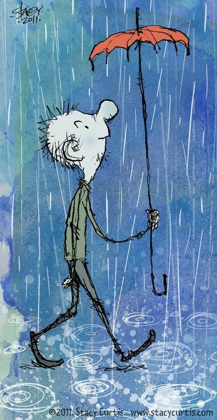 Ideas Illustration, Nursery Illustration, Quentin Blake, Art Beat, Rain Art, Book Illustration Art, Walking In The Rain, Illustration Character Design, Mail Art