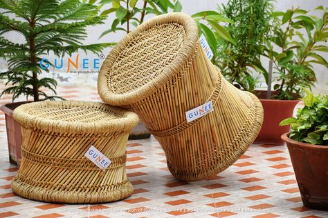 Cane Stool, Bamboo Stool, Rattan Stool, Rattan Cane, Bamboo Canes, Bamboo Furniture, Outdoor Statues, Living Room Furniture Chairs, Garden Stool