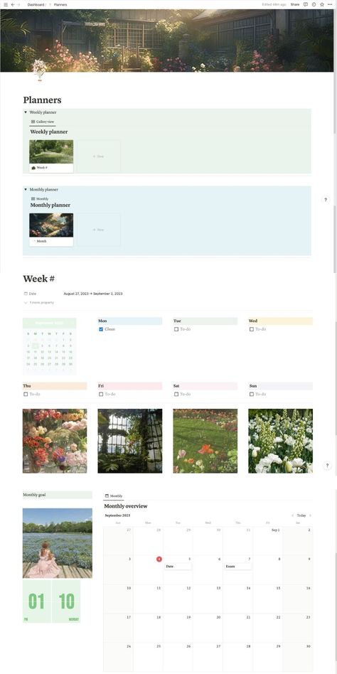 This is a Monthly and Weekly Planner Notion Template that can be purchased on Etsy for an affordable price Weekly And Monthly Planner, Create Your Own Planner, Planner Writing, Monthly Planner Template, Notion Templates, Passion Planner, Notion Template, Career Advancement, Planner Templates