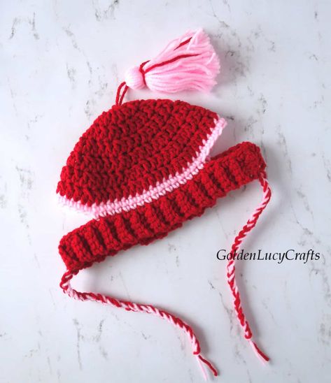 Crochet Dog Hat, Free Crochet Pattern - GoldenLucyCrafts Crochet Reindeer Hat For Dogs Free Pattern, Crochet Dog Santa Hat Free Pattern, Free Crochet Dog Hat Patterns, Crochet Hats For Dogs, Dog Beanie Pattern, Crochet Dog Hat Free Pattern, Christmas Dog Hat, Pet Crochet, Crochet Dog Hat