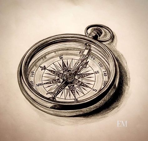 Some awesome compass artwork! Personally hand drawn. #drawings #maps #drawing #elegant  #details #inked #ink #3d #tattoos #tattoo #design #atlas  #compasstattoo #compassrose #west #compassrose #blackandgrey #detail #photorealism #artist #compass #designer  #design #explore #fresh #art #artwork #losangeles  #la #artifact #artist Compass Tattoo Drawing, Sextant Tattoo, Compass Artwork, Maps Drawing, Compass Drawing, Compass Watch, Compass Tattoo Design, Military Tattoos, Tattoo Zeichnungen