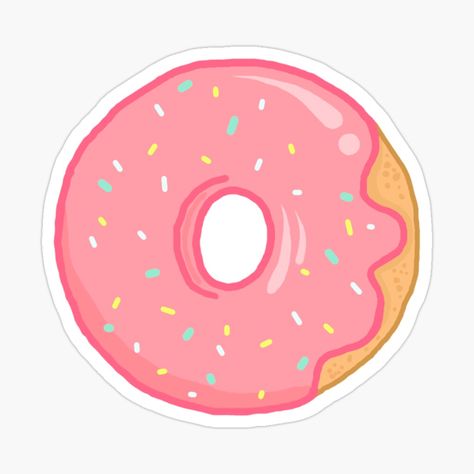 Get my art printed on awesome products. Support me at Redbubble #RBandME: https://www.redbubble.com/i/sticker/Strawberry-Donut-by-Maculele/100407675.EJUG5?asc=u Logo Donat, Donuts Stickers, Chinese Donuts, Donut Sticker, Strawberry Donut, Donut Logo, Strawberry Donuts, Trending T Shirts, Free T Shirt Design