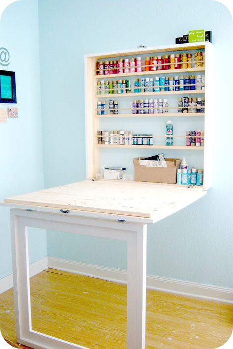 Craft Paint Storage, Creative Room, Paint Storage, Diy Vanity, Horse Ranch, Room Storage, Craft Table, Space Crafts, White Horse