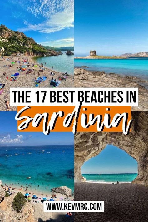 The 17 Most Beautiful Beaches in Sardinia, Italy [+Free Map] - kevmrc.com Sardinia Beaches, Best Beaches In Sardinia, Sardinia Beach, Italy Beaches, Sardinia Italy, Italy Travel Tips, Travel Italy, Italy Travel Guide, Europe Travel Destinations