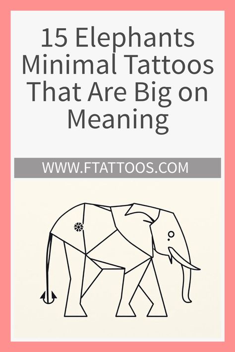 Learn about 15 meaningful elephant minimal tattoos that symbolize strength and loyalty, but which design will resonate with your personal journey? Meaning Of Elephant Tattoo, Elephant Tattoos Men, Minimalist Elephant Tattoo, Simple Animal Tattoos, Fine Line Elephant Tattoo, Tattoos For Strength, Elephant Art Tattoo, Tattoos That Symbolize Strength, Simple Elephant Tattoo