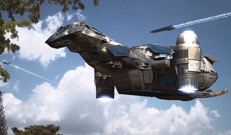 serenity ship | ... : Because, Awesome: ‘Firefly’ Ship Serenity Appears In The Clouds Firefly Ship, Serenity Ship, Serenity Movie, Darth Vader Tie Fighter, Firefly Series, Serenity (firefly), Firefly Art, Sci Fi Spaceships, Starship Design