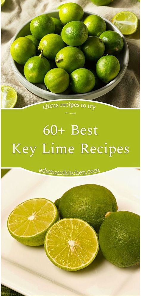 Explore our collection of over 60 key lime recipes, featuring a range of fragrant desserts, zesty marinades, and refreshing beverages. From the classic key lime pie to innovative savory dishes like key lime shrimp, these recipes are a testament to the versatility of key limes in Citrus Recipes. Find more Real Food Recipes, Whole Food Recipes, and Easy Meals at adamantkitchen.com. Lime Recipes Baking, Lime Recipes Healthy, Key Lime Shrimp, Key Lime Sauce, Healing Tea Recipes, Lime Dessert Recipes, Key Lime Recipes, Key Lime Desserts, Key Limes