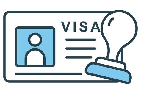 Visa Stamp, Element Illustration, Icon Style, Travel Visa, Travel Icon, Foreign Countries, Icon Icon, Cityscape Photos, Logo Banners