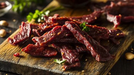 Teriyaki Venison Jerky Recipe: Delicious & Nutritious Snack - Luscious Recipes Simple Beef Jerky Recipe, Peppered Beef Jerky Recipe, Peppered Beef Jerky, Peppered Beef, Beef Jerky Recipe, Venison Jerky, Traeger Grill Recipes, Homemade Jerky, Jerky Recipe