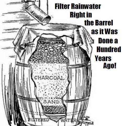 I would recommend falling back to the rainwater  systems that those very filters were based upon and that kept our ancestors alive and healthy before the time of tap water and purchased filter systems. Water Collection System, Rainwater Collection, Rain Harvesting, Water From Air, Rainwater Harvesting System, Water Barrel, Rain Collection, Water Collection, Rainwater Harvesting