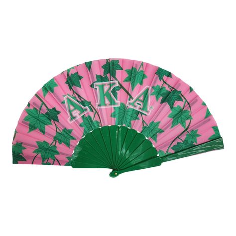 PRICES MAY VARY. ⚪AKA Sorority folding silk hand fan can be used year round. Use it at the church house, on the beach, at the cookout, sitting by the pool, or at any of your sorority or social events. 💚Fan is reusable and made of quality plastic and green nylon/silk -cloth, lightweight and sturdy fabric, and each fan measures approx. 9 x 16.5 inches (L x W, unfolded). ⚪Gorgeous Pink and Green design: just open the large fan with a flick of the wrist, this AKA fan opens easily 💚Greek Parapherna Alpha Kappa Alpha Pajamas, Aka Gifts, Aka Paraphernalia, Aka Sorority Gifts, House On The Beach, Greek Paraphernalia, Church House, Aka Sorority, Large Fan