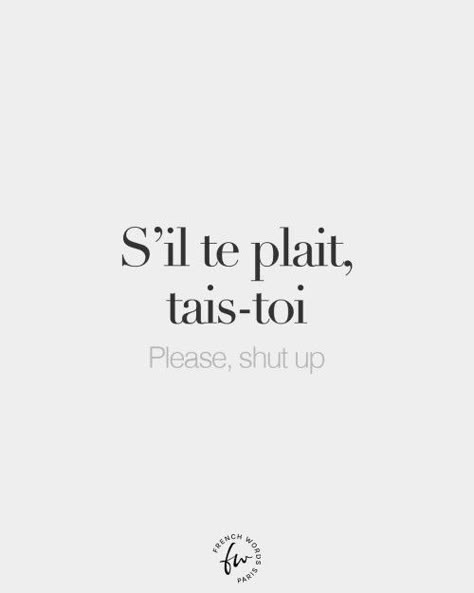 Cute French Words, France Language, French Words With Meaning, French Love Quotes, French Words Quotes, Useful French Phrases, French Basics, French Flashcards, Basic French Words