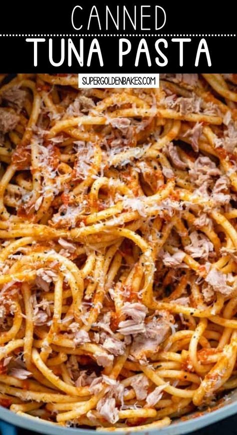 Tuna Spaghetti Recipe, Canned Tuna Pasta, Easy Tuna Pasta, Tuna Dishes, Tuna Fish Recipes, Spaghetti Recipes Easy, Canned Tuna Recipes, Noodle Salad Recipes, Tuna Pasta