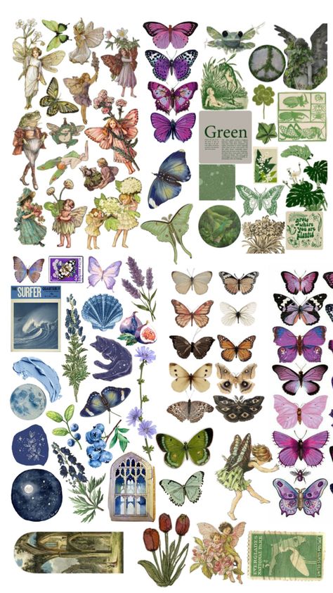 Cottage Core Forest, Cottage Core Theme, Cottage Core, Zen, Butterflies, Cottage, Forest, Collage