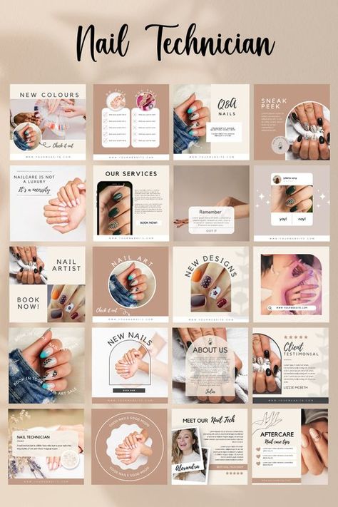 Nail Technician Instagram Post Template Nail Tech IG Post Nail Care Social Media Post Nail Artist😍 Nail Content For Instagram, Nail Social Media Posts, Nail Tech Instagram Posts, Nail Instagram Post, Nail Social Media, Instagram Nail Page Ideas, Nail Salon Instagram, Professional Instagram Post, Nail Salon Branding