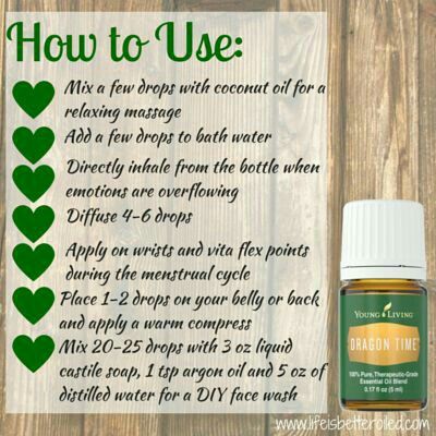 Dragon Time Young Living, Dragon Time, Essential Oils 101, Essential Oil Remedy, Young Living Essential Oils Recipes, Yl Oils, Oil Remedies, Essential Oils Herbs, Yl Essential Oils