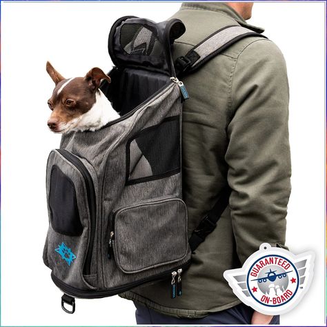 Sherpa 2-in-1 Backpack Travel Pet Carrier, Airline Approved & Guaranteed On Board - Gray, Medium Traveling With Dogs In Car, Traveling With Dogs, Pet Travel Carrier, Travel Pet, Pet Backpack Carrier, Pet Backpack, Travel Carrier, Cat Backpack, Cat Harness