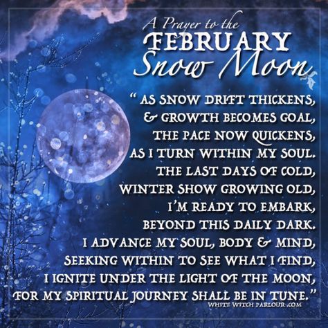 Visit the post for more. February Full Moon, Full Moon Spells, The White Witch, Snow Moon, Moon Meaning, Moon Spells, Moon In Leo, New Moon Rituals, Full Moon Ritual