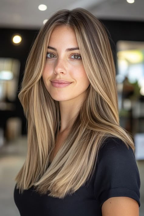 Highlighted Hair For Brunettes, Fall Bronde Balayage, Brown Hair Trends, Balayage Straight Hair, Balayage Long Hair, Hair 2025, Rambut Brunette, Balayage Ideas, Long Hair Trends