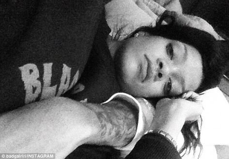 Similar snap: Last week the 24-year-old posted a picture of herself snuggle up with Brown Chris Brown Funny, Chris Brown Photos, Chris Brown And Rihanna, Rihanna News, Kaitlan Collins, Chris Brown Videos, Brad Pitt And Angelina Jolie, Chris B, Rihanna Photos