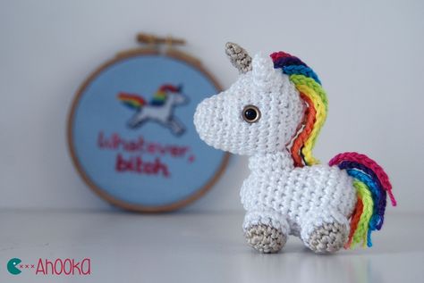 Crochet Unicorn Pattern, Confection Au Crochet, Pola Amigurumi, Crochet Unicorn, Unicorn Pattern, Crochet Amigurumi Free Patterns, Crochet Amigurumi Free, Crochet Diy, Amigurumi Free Pattern