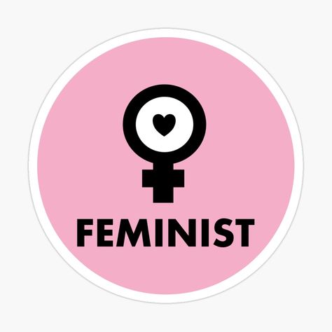 Get my art printed on awesome products. Support me at Redbubble #RBandME: https://www.redbubble.com/i/sticker/Feminist-Symbol-Icon-by-IdeasForArtists/165389819.EJUG5?asc=u Feminist Stickers, Feminist Symbol, Feminism Quotes, Crafting Ideas, My Art, Awesome Products, Felt, Quotes, For Sale