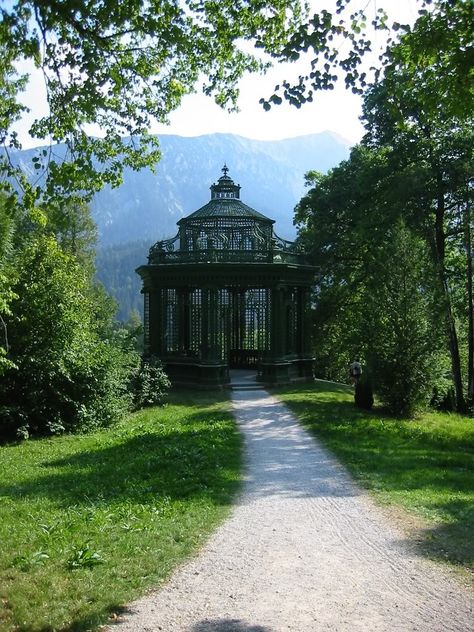 St Huberts. Out by lower far left corner of gardens. It's a glass enclosure that over looks the drop down into Nephil Valley Gothic Manor, Free Standing Pergola, Manor Garden, Goth Garden, Gothic Garden, Pergola Garden, Goth Look, Garden Design Ideas, Pergola Designs