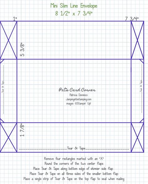 Stampin Up Mini Slimline Cards, Slimline Envelope Template, Slim Line Card Measurements, Mini Slimline Christmas Card Ideas, Mini Slimline Card Ideas, Mini Slimline Card Measurements, Stampin Up Mini Pocket Envelope Dies, Slim Line Cards, Slim Cards