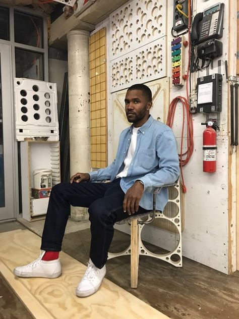 Frank Ocean, A Man, Wall, Blue