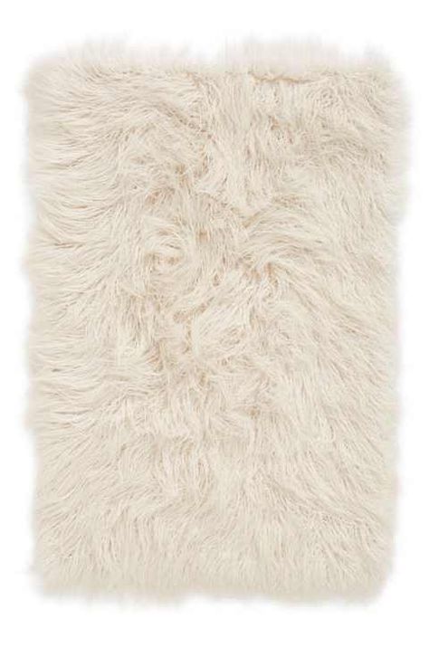 Nordstrom at Home 'Mongolian' Faux Fur Area Rug Fur Rug Living Room, Off White Rug, Fur Rugs, Faux Fur Area Rug, Fur Carpet, Rug Cream, Interior Design Presentation, Welcome To My House, Heavy Blanket