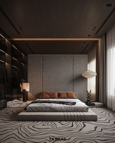 MASTER BEDROOM :: Behance Modern Minimal Bedroom Design, Minimal Bedroom Design, Wabi Sabi House, Master Room Design, Bedroom Minimal, Bedroom Behance, Platform Bedroom, Minimal Bedroom, Photography Interior