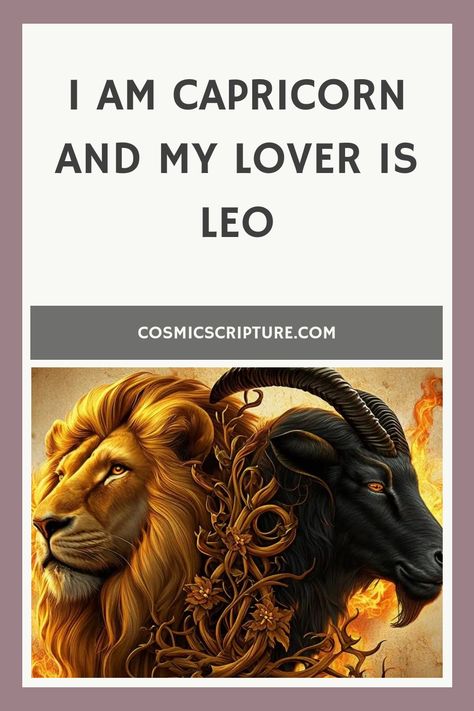 How will the earthy stability of Capricorn mix with the fiery passion of Leo in love, and what sparks will their opposing natures ignite? Leo In Love, Leo And Capricorn, Capricorn Lover, Capricorn Energy, Leo Lover, Capricorn Leo, Capricorn Love, Capricorn Facts, Astrology Compatibility