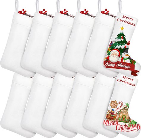 Christmas Stocking, customize Sublimated Christmas Stocking, Xmas Stockings Zazzle, Handmade Stocking Michaels Stores, Country Christmas Sublimation, Merry And Bright Sublimation, Burlap Stockings, Hanging Stockings, Diy Fireplace, Heat Transfer