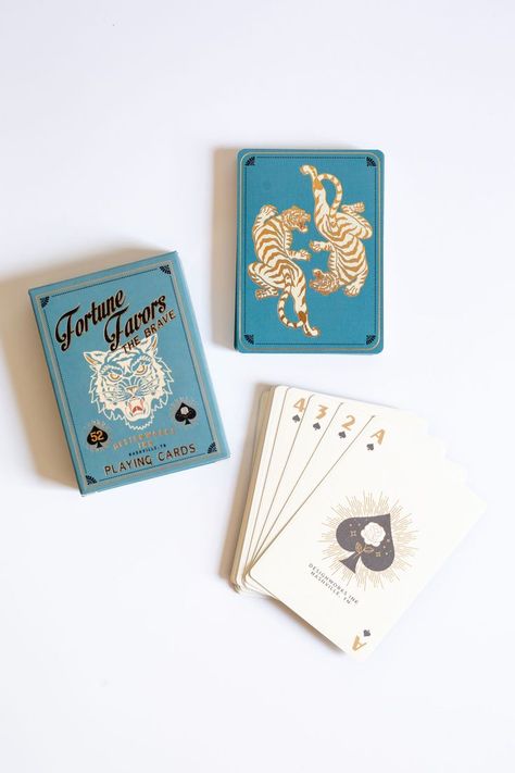 Aesthetic Deck Of Cards, Pretty Playing Cards, Play Card Design, Playing Cards Design Graphics, Deck Of Cards Design, Custom Card Deck, Card Deck Design, Cool Deck Of Cards, Tiger Playing