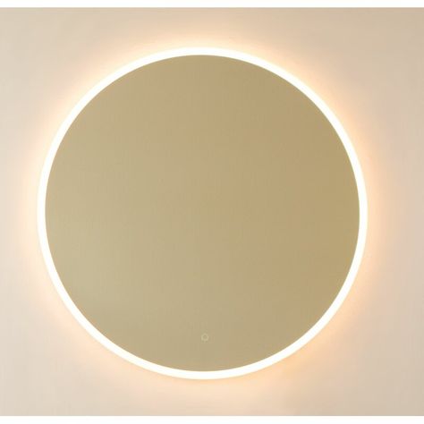 Schlueter Round LED Accent Mirror Vanity Bathroom Mirror, Usa Lifestyle, Sisters Room, Led Light Bathroom, Cornwall Beach, Bedroom 2024, Horizontal Mirrors, House Styling, Light Bathroom Vanity