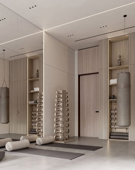 Dream Home Gym, Gym Design Interior, Wellness Room, House Gym, Gym Room At Home, Gym Interior, Home Gym Decor, Home Gym Design, Casa Vintage