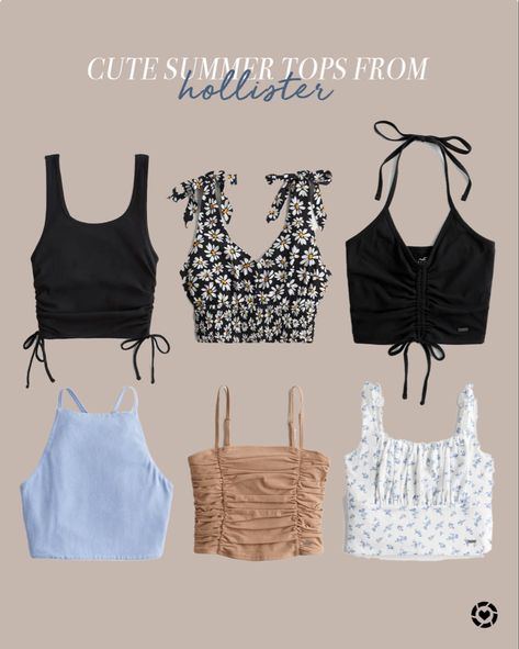 Baju Crop Top Korea, Cute Tops For Summer, Build An Outfit, Black Closet, Tops For Summer, Fashion Bella, Visual Dictionary, Cute Summer Tops, Crop Top Designs