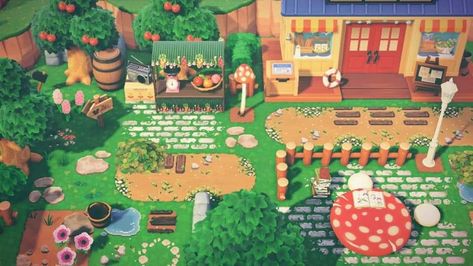 Inspiration for the Nooks Store in Animal Crossing New Horizons Nooks Cranny Vegetable Animals, Fenced Vegetable Garden, Ac New Leaf, Animal Crossing Guide, Animal Crossing Wild World, Theme Nature, New Animal Crossing, Animal Crossing Game, Vegetable Garden Design