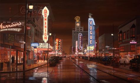 Brian Croft - Theatre Row, Granville St., Vancouver BC, 1962 Vintage Vancouver, Granville Street, Neon Jungle, Lions Gate, Stanley Park, New Westminster, Vintage Neon Signs, Vintage Neon, Western Canada