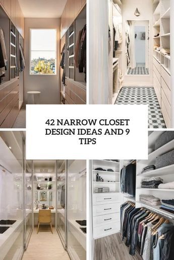 Narrow Walk In Closet Designs Layout, Narrow Walk Through Closet, Walk In Wardrobe Doors Ideas, Long Narrow Closet Layout, Closet Organization Ideas Narrow Walk In, Narrow Closets Ideas, Long And Narrow Closet Ideas, Walk In Wardrobe Narrow Space, Deep Narrow Closet Ideas Storage