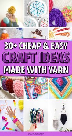 Easy School Craft Ideas, Fun Crafts For All Ages, Craft Lace Projects, Easy Yarn Crafts For Adults, Easy Kids Crafts For Girls Simple, Kindergarten Yarn Crafts, Simple Yarn Projects, Easy Crafts For Groups, Simple Crafts For Seniors Easy Diy