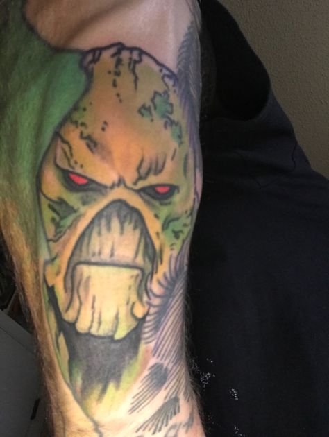 Swamp Thing Tattoo Swamp Thing Tattoo, Thing Tattoo, Swamp Thing, Awesome Tattoo, Challenge Yourself, Tattoo S, Tattoo Design, Watercolor Tattoo, Cool Tattoos