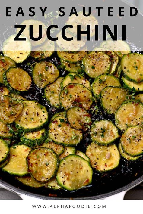 Pan-fried zucchini is a quick, easy, and healthy, versatile side dish for any meal! Enjoy the sauteed zucchini with garlic, lemon, and parmesan as I have, or experiment with tons of other seasoning options - just 10 minutes from start to finish! Gluten-free, low-carb, keto, vegetarian, + vegan optional! Fried Zuccini, Sauteed Chicken Recipes, Sauteed Zucchini Recipes, Sauteed Zucchini And Squash, Pan Fried Zucchini, Fried Zucchini Recipes, Zucchini Stir Fry, Parmesan Squash, Zucchini Side Dishes