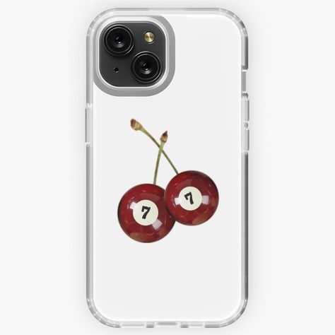 Get my art printed on awesome products. Support me at Redbubble #RBandME: https://www.redbubble.com/i/iphone-case/Cherry-8-Balls-by-user6744/153929714.WH2EV?asc=u Cherry Eight Ball, Cherry Wildflower Case, Phone Cases Red Iphone, Fruit Phone Case, Cherry Phone Case, Cherry Iphone Case, Iphone Homescreen Wallpaper, Stylish Phone Case, Settings App