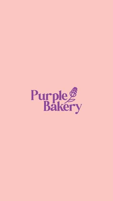 Purple Bakery- Rebranding by Kushanthi Hasinika Purple Bakery, Bakery Branding Logo, Cartoon Chocolate, Sweet Business, Background Cake, Purple Illustration, Pastry Logo, Spring Logo, Typography Unique