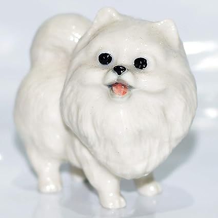 Clay Pomeranian, Dog Sculpture Clay Easy, Dog Clay Sculpture, Clay Dog Figurine, Miniature Ceramic Animals, Japanese Spitz, Dog Statue, Pomeranian Dog, Clay Animals