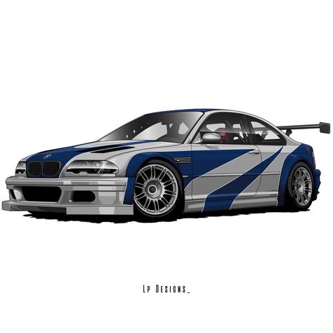 Wanted Drawing, Mustang Drift, Bmw Sketch, Nfs Most Wanted, Bmw M3 Gtr, Need For Speed Cars, Bmw Sports Car, Draw A Car, Bmw Art