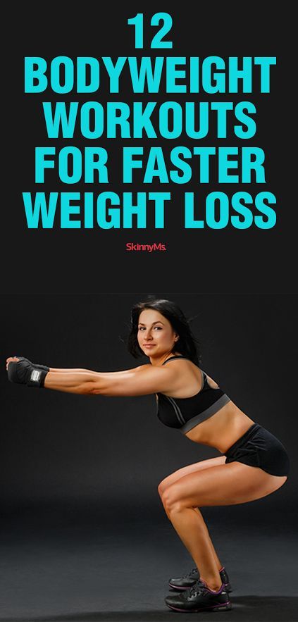 12 Bodyweight Workouts for Faster Weight Loss Lack Motivation, Workout Moves, Lose 50 Pounds, Weights Workout, Bodyweight Workout, Easy Workouts, Body Weight, Abs Workout, Get Fit